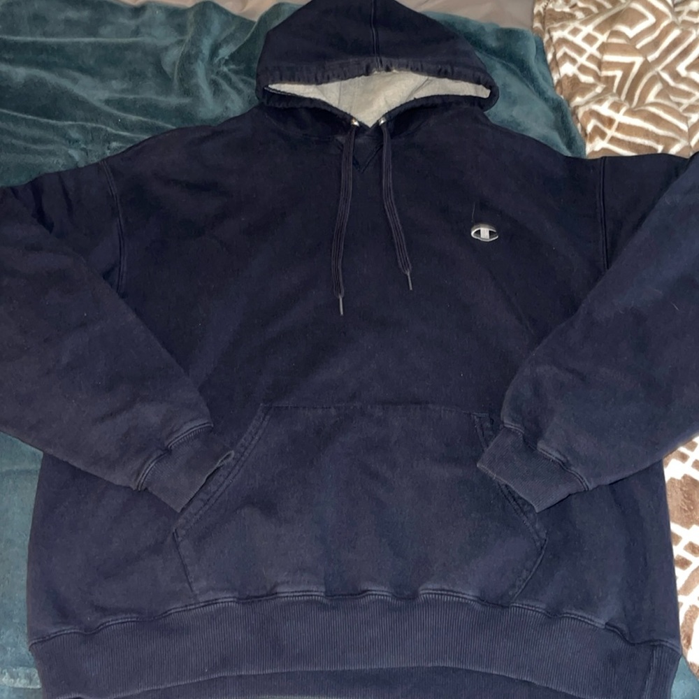 Navy blue champion hoodie